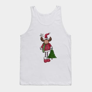 Elch mit Baum Tank Top